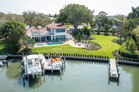 aerial residential maintenance waterfront