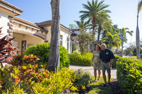 customer walking yard
