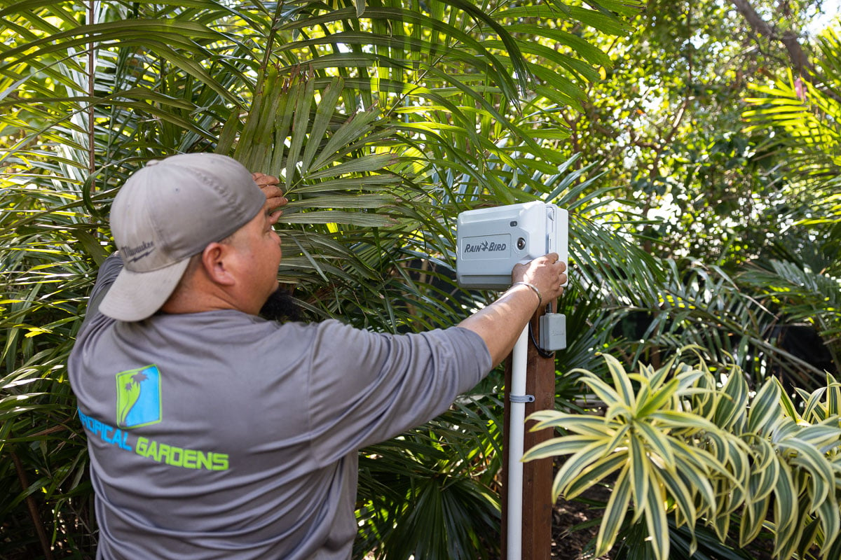 landscape maintenance irrigation crew timer