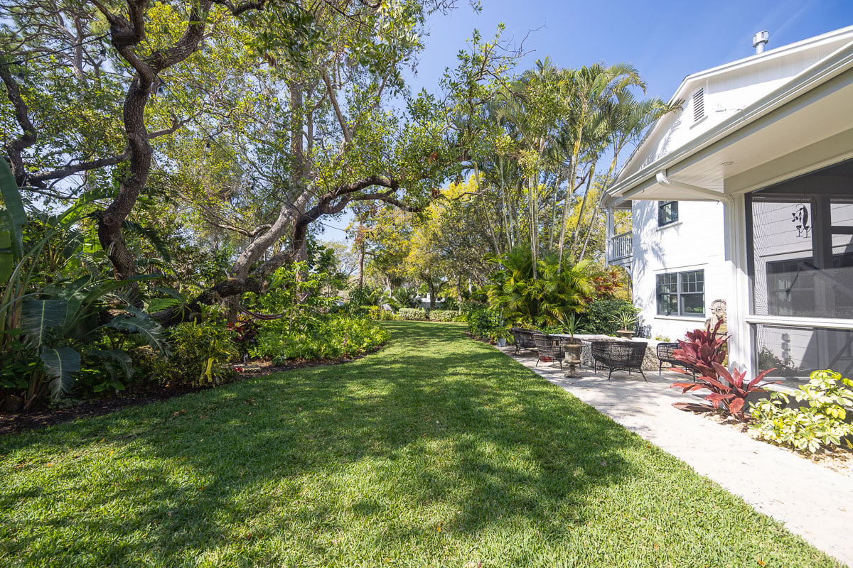 residential maintenance turf shade garden