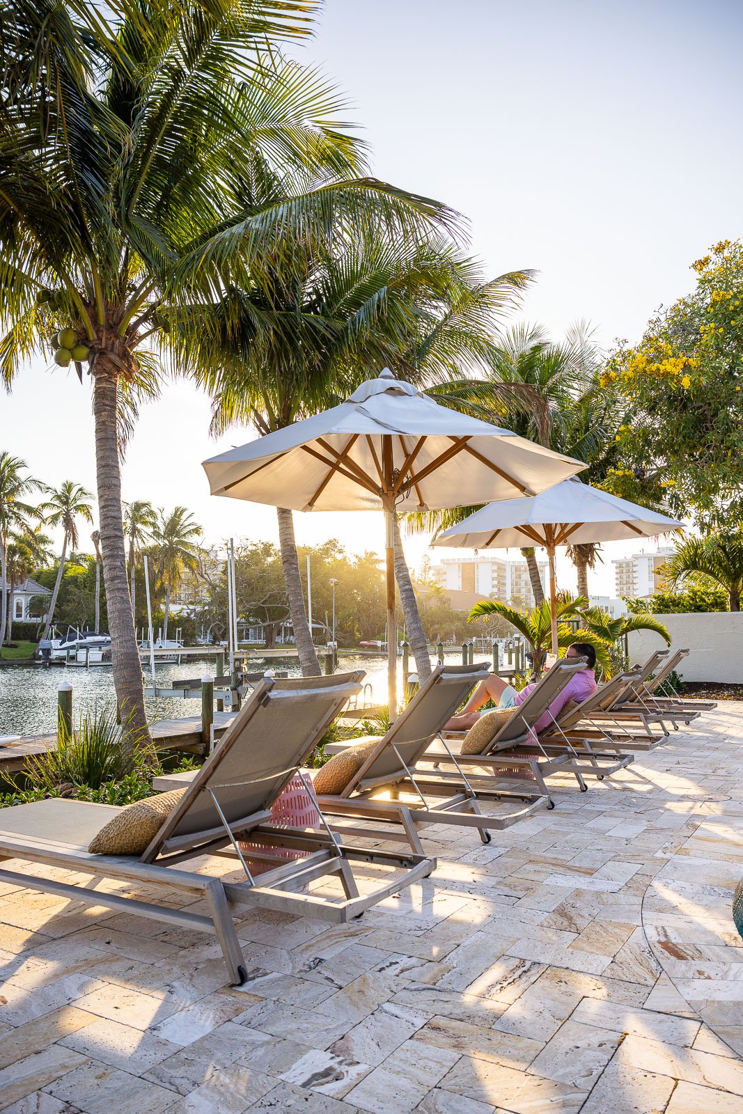 Customer pool patio near water 6