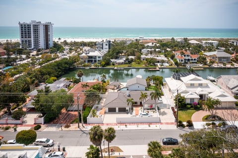 view of houses along the water 