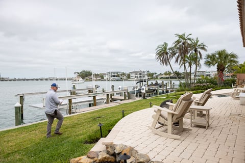 landscape along ocean front