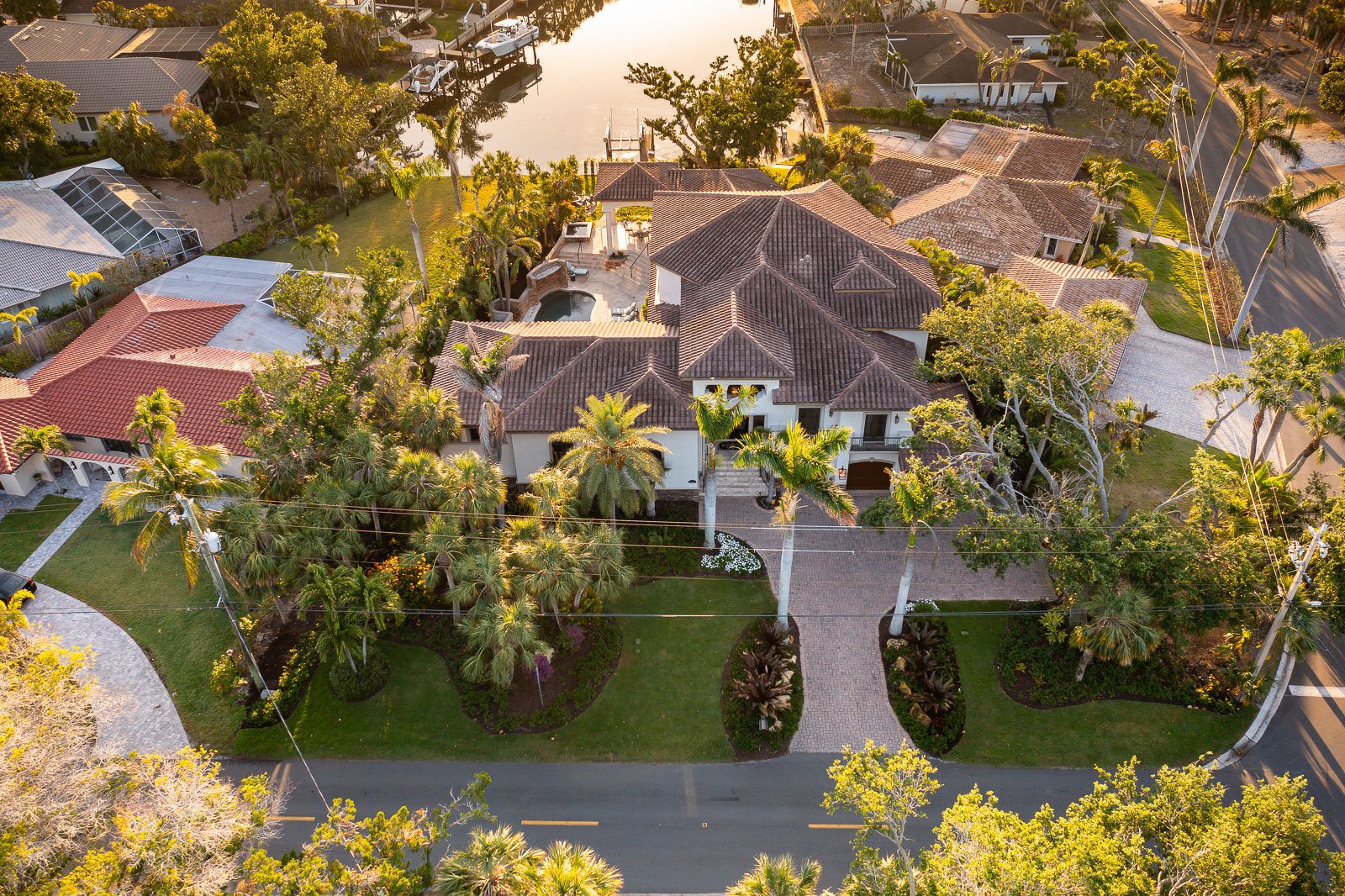 landscape maintenance aerial view 