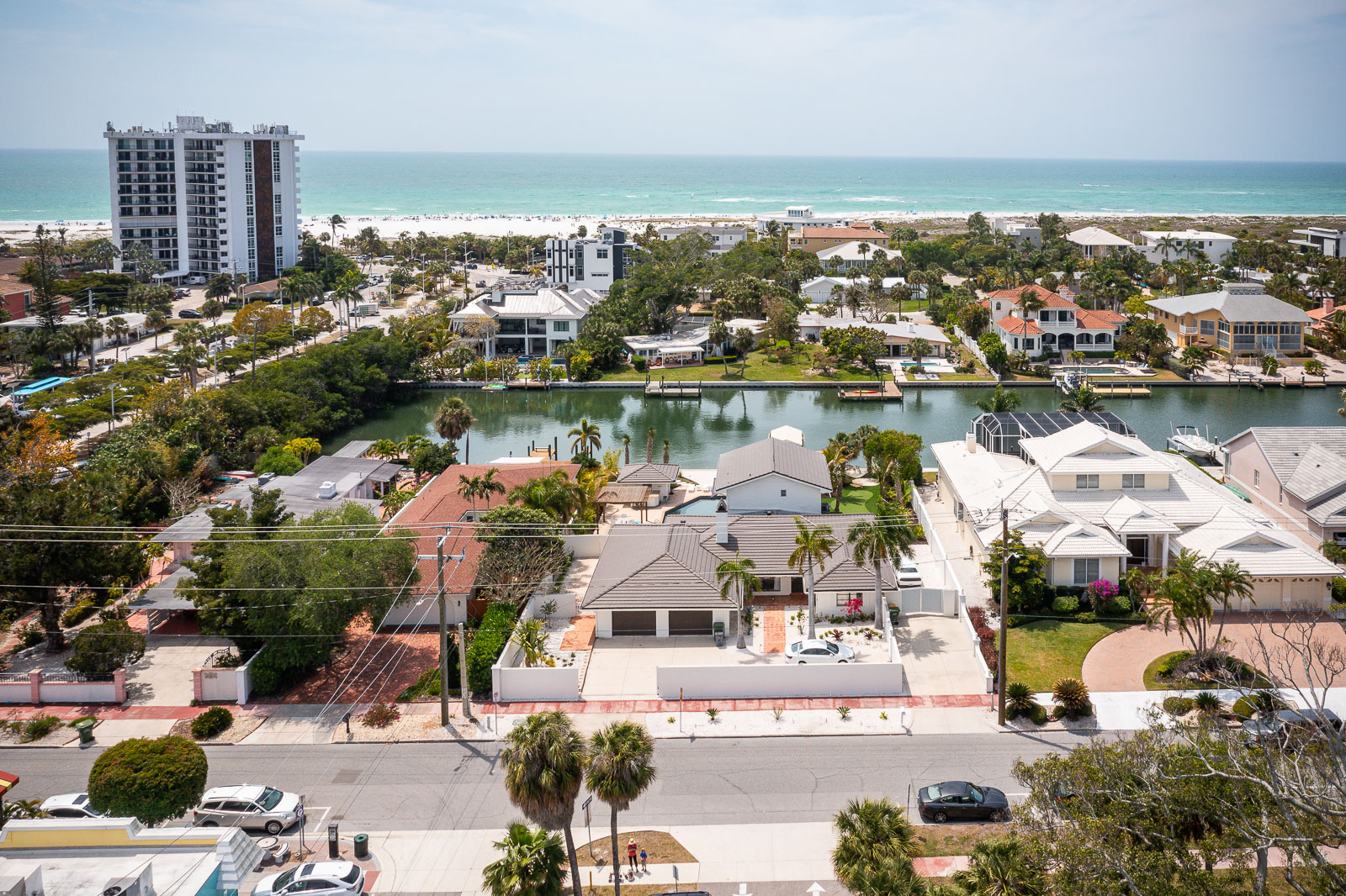 aerial view of landscape design 