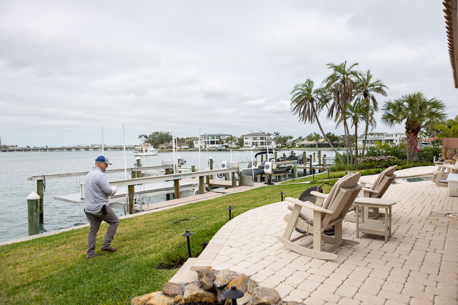 landscape along ocean front